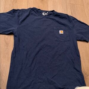 Carhartt Navy Short-Sleeve Pocket Tee